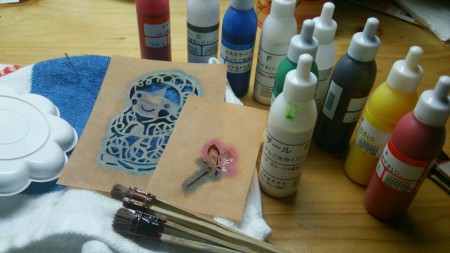 ステンシルの制作道具